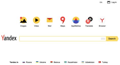 yandex search engine.